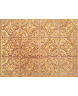 Distress Tin Ceiling Tiles, 3D embossed panels, Vintage brown gold color PLB10 10pcs/lot