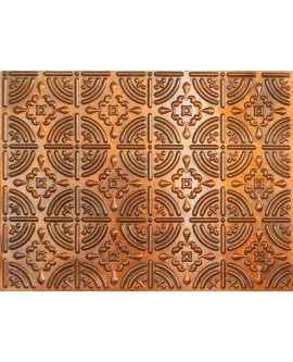 Vintage Pattern Tin ceiling Tiles, Easy to Install PVC Panels, Archaic copper color PLB18 pack of 10pcs