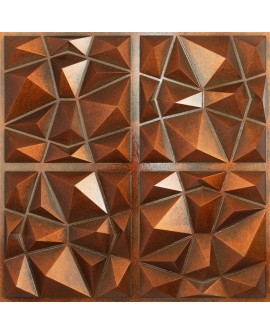 DIY metallic ceiling tile, suspended ceiling panels, Archaic copper color PLM101 pack of 10pcs