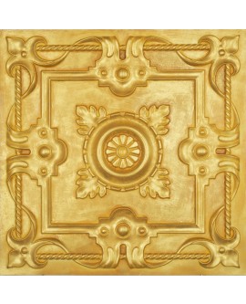 PVC Ceiling tiles Faux Tin golden color PL29 pack of 10pcs