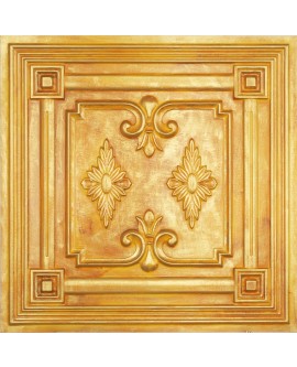 PVC Ceiling tiles Faux tin golden color PL63 10pcs/lot