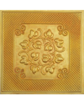 Victoria style ceiling tiles, Emboss wall panels, golden color PL66 10pcs/lot