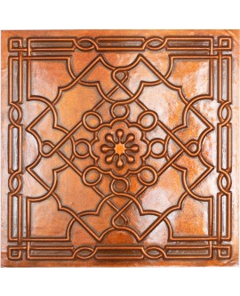 Vinyl ceiling panels, Distress Tin Ceiling Tiles, Archaic copper color PL09 pack of 10pcs