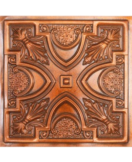 Faux Tin ceiling tiles Archaic copper color PL11 pack of 10pcs