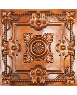 False ceiling tiles, 3D embossed wall panels, Archaic copper color PL29 pack of 10pcs
