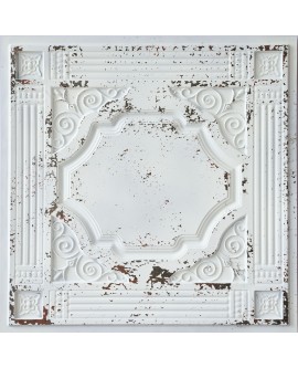 Ceiling tiles Faux tin distressed crack white black color PL65 10pcs/lot