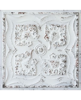 Ceiling tiles Faux tin distressed crack white black color PL64 10pcs/lot
