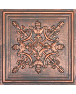 Faux Tin ceiling tiles Rustic copper color PL07 pack of 10pcs