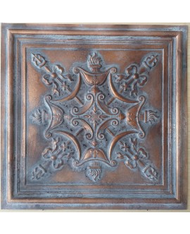 Ceiling tiles Faux Tin vintage painted weathering copper color PL07 10pc/lot