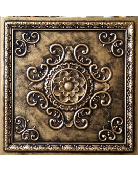 Faux Tin ceiling tiles archaic copper color PL08 pack of 10pcs