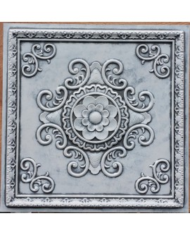 Faux Tin ceiling tiles weathering black white color PL08 pack of 10pcs