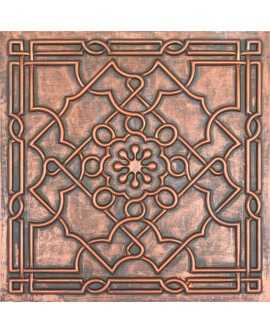 Faux Tin ceiling tiles Rustic copper color PL09 pack of 10pcs