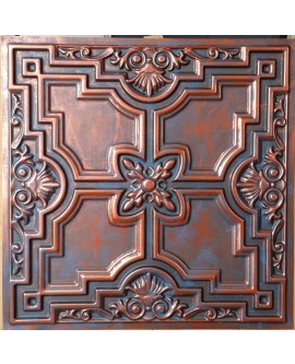 Faux Tin ceiling tiles Rustic copper color PL16 pack of 10pcs