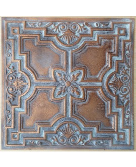 Ceiling tiles Faux vintage painted weathering copper color PL16 10pc/lot