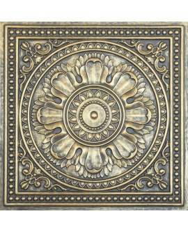 Faux Tin ceiling tiles ancient gold color PL17 pack of 10pcs