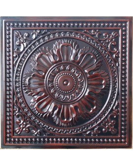 Faux Tin ceiling tiles aged red wood color PL17 pack of 10pcs