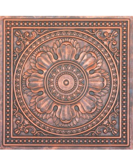 Faux Tin ceiling tiles Rustic copper color PL17 pack of 10pcs