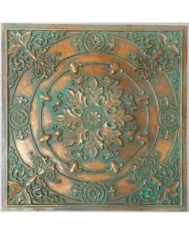 Ceiling tiles Faux painted vintage green gold color PL18 10pc/lot