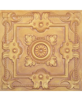 Embossing ceiling tiles, Suspended Wall Panels, Vintage brown gold color PL29 pack of 10pcs