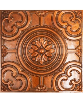 Decorative ceiling tile, interior decorative panel, Archaic copper color PL50 pack of 10pcs