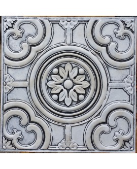 Faux Tin ceiling tiles weathered white PL50 pack of 10pcs
