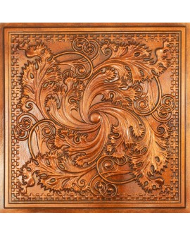Faux tin ceiling tiles, Suspended Wall Panels, Archaic copper color PL62 pack of 10pcs