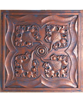 2x2 Ceiling tiles Faux Tin rustic copper color PL64 10pcs/lot