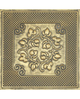 Drop in Ceiling tiles Faux Tin ancient gold color PL66 pack of 10pcs