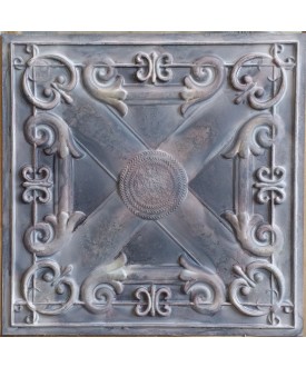 Tin ceiling tiles artistic old wood gray color cafe club wall panel PL22 pack of 10pcs