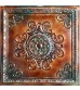 Tin ceiling tile 3D relief ancient copper patina faux finishes PL08 pack of 10pcs