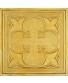 Plastic Ceiling tiles Faux Tin golden color PL35 pack of 10pcs
