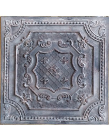 Tin ceiling tiles embossed cafe club old wood gray wall panel PL04 pack of 10pcs