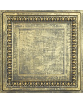 Drop in ceiling tiles, interior decorative panel, Ancient gold color PL06 pack of 10pcs