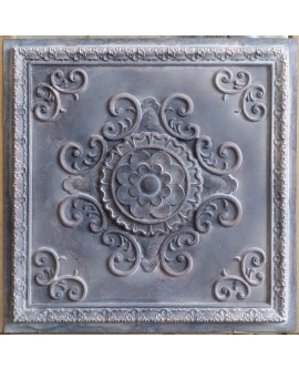 Tin ceiling tiles embossed cafe club old wood gray wall panel PL08 pack of 10pcs