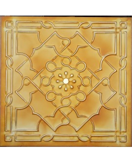 Old ceiling tiles Faux tin paint yellow gold color PL09 pack of 10pcs