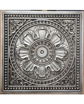 Faux Tin ceiling tiles antique silver color PL17 pack of 10pcs