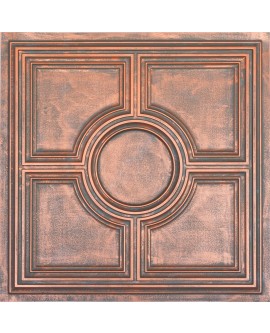 PVC Ceiling tiles Faux paint Rustic copper color PL37 pack of 10pcs
