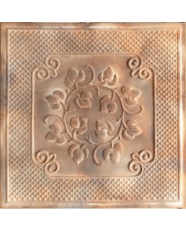 Plastic Ceiling tiles Faux tin washed brown color PL66 10pcs/lot
