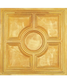 Metallized Ceiling tiles Faux Tin golden color PL37 pack of 10pcs