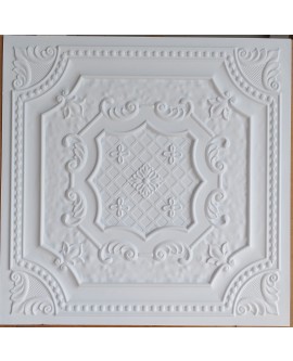 Faux Tin ceiling tiles white matt  color PL04 pack of 10pcs