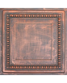 Faux Tin ceiling tiles Rustic copper color PL06 pack of 10pcs