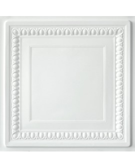 Faux Tin ceiling tiles white matte color PL06 pack of 10pcs