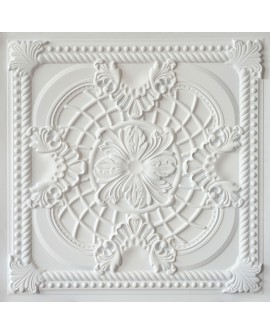 suspended Ceiling tiles Faux Tin White matte color PL31 pack of 10pcs