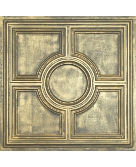 suspended Ceiling tiles Faux Tin ancient gold color PL37 pack of 10pcs